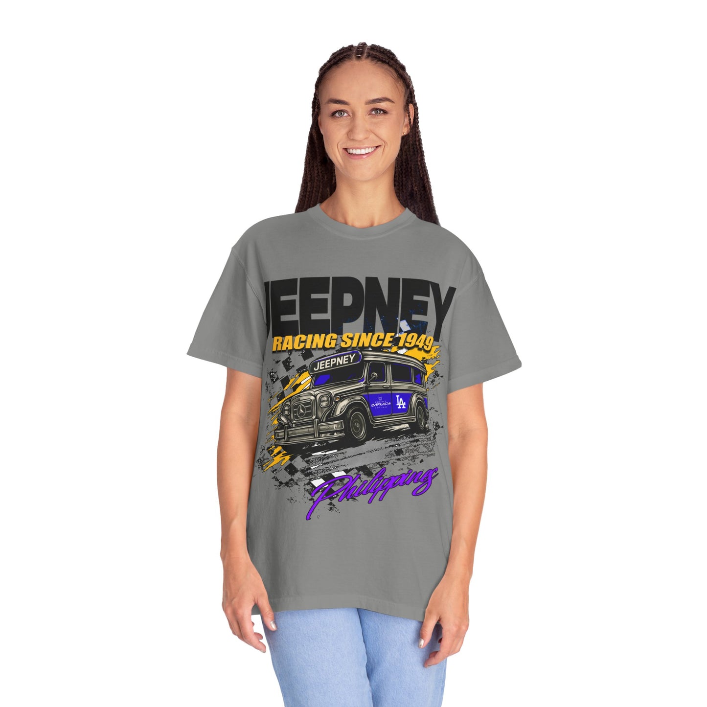 Vintage Jeepney Racing T-Shirt - Retro Car Enthusiast Shirt