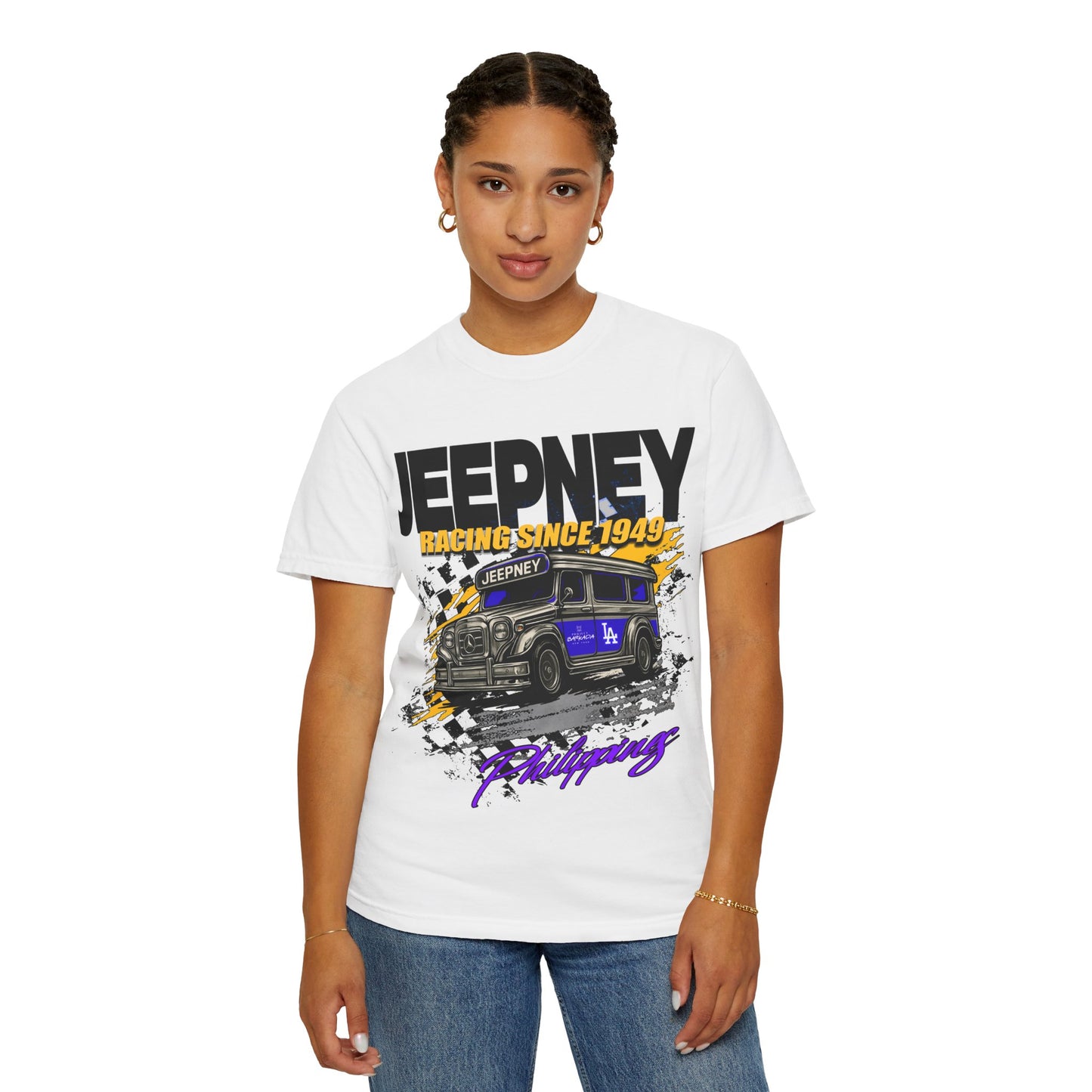 Vintage Jeepney Racing T-Shirt - Retro Car Enthusiast Shirt