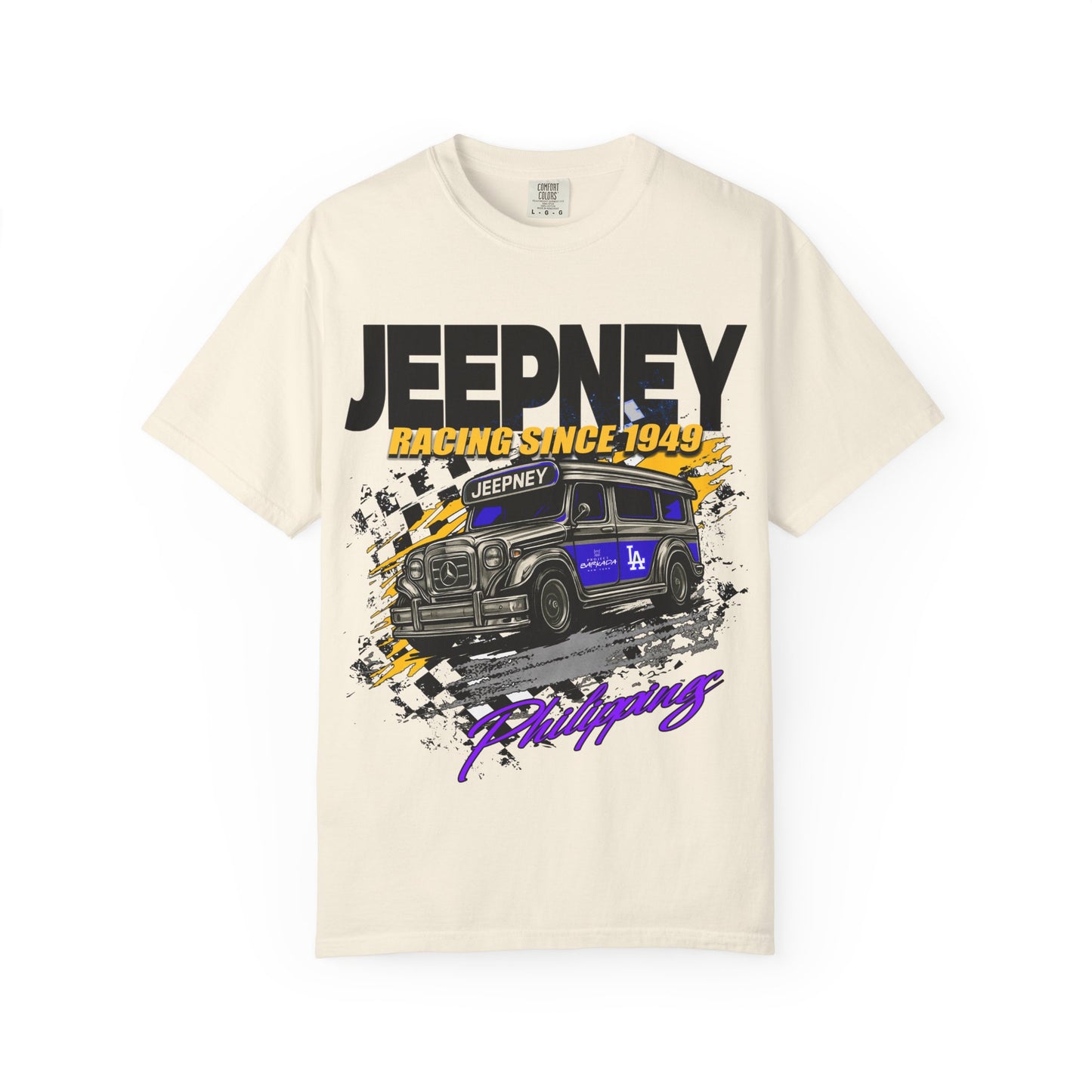 Vintage Jeepney Racing T-Shirt - Retro Car Enthusiast Shirt