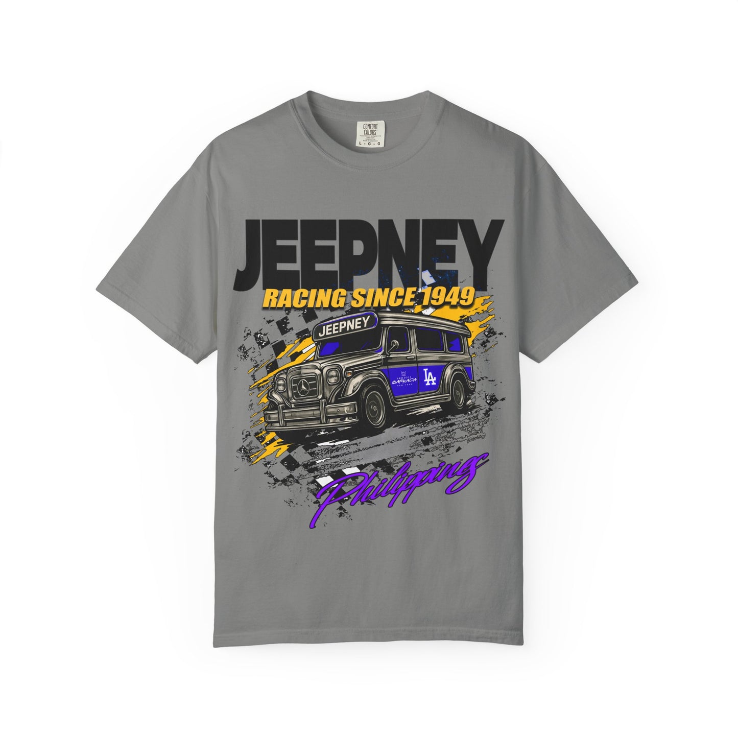 Vintage Jeepney Racing T-Shirt - Retro Car Enthusiast Shirt