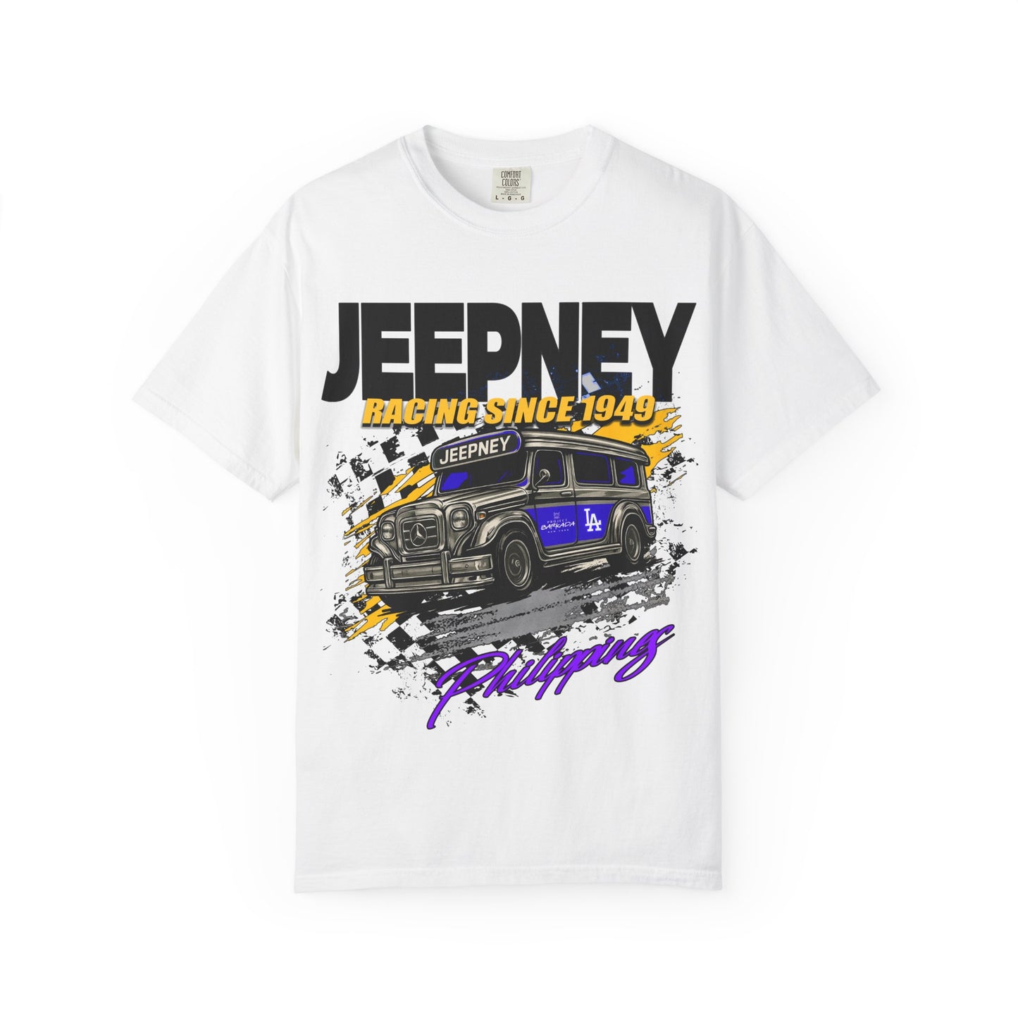Vintage Jeepney Racing T-Shirt - Retro Car Enthusiast Shirt